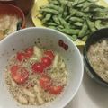 クックE662AA☆'s cooksnap of when they made スピード副菜！長芋オクラトマトの和え物.