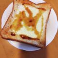 yunapi☆'s cooksnap of when they made 黒蜜チーズトースト.