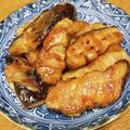 vabochan's cooksnap of when they made なすを豚バラでマキマキ照り焼き.
