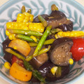 エミンコリニスタ☆'s cooksnap of when they made とうもろこしと夏野菜の甘じょうゆマリネ.