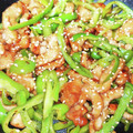まきを。's cooksnap of when they made 豚肉とピーマンだけで細切り炒め♪.