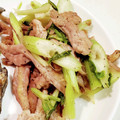 にしあまね's cooksnap of when they made 簡単！鶏せせりとセロリのザッと炒め！.