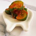 E吉☆'s cooksnap of when they made 超簡単レシピ、浅漬けキュウリキムチ.