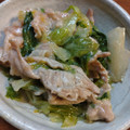 twママ's cooksnap of when they made ☆簡単☆レタスと豚こまの味噌マヨ炒め.