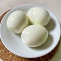 azbjbn's cooksnap of when they made 子供でも綺麗に出来ちゃうゆで卵の剥き方.