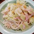 ばたみそーぱん☆'s cooksnap of when they made キャベツとカニかまのゴママヨ春雨サラダ.