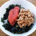 ポニーリボン's cooksnap of when they made 明太と納豆の海苔ごはん.
