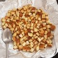 ミレーちゃん's cooksnap of when they made パン耳（食パン）クルトン♫.