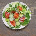 コムギ大好き's cooksnap of when they made 簡単^ ^レタストマトきゅうりサラダ.