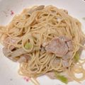 クックMVXCM0☆'s cooksnap of when they made コクうまぁ☆ねぎ豚味噌パスタ.