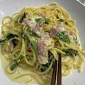 プチプチTOMATO's cooksnap of when they made 生クリームのカルボナーラ.