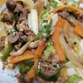 クックHBQ370☆'s cooksnap of when they made ランチ◎簡単♪牛こまと葱☆すき焼き風牛丼.