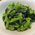 rahane's cooksnap of when they made つるむらさきのナムル.