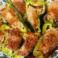 しましまもっぷ's cooksnap of when they made ピーマンの肉詰め&サムラ◯マック風ソース.