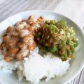 ＠ももこ's cooksnap of when they made 納豆とおくらのご飯.