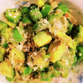 milestone★'s cooksnap of when they made 簡単！アボカドとオクラのわさび和え.