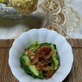 mielle's cooksnap of when they made 簡単～たたき胡瓜の熱々桜えびタレかけ♪.