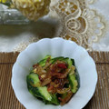 mielle's cooksnap of when they made 簡単～たたき胡瓜の熱々桜えびタレかけ♪.