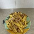 tuxedocat's cooksnap of when they made 豚肉とじゃが芋の焼肉タレ炒め.