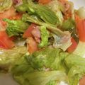 たかしつま's cooksnap of when they made ベーコン＆レタス＆トマトのにんにく炒め.
