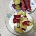 よちりん's cooksnap of when they made 冷たい焼き芋♡ヨーグルトにのせて.