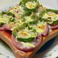 ★なみ☆'s cooksnap of when they made 北欧朝食☆ピーマンオープンサンド☆食パン.