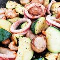 yasmin1207's cooksnap of when they made ズッキーニのカリバタ魚介炒め.