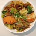 リータ☆'s cooksnap of when they made フライパンで簡単☆鮭ともやしの蒸し焼き.