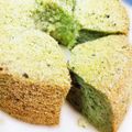 ☆あさ's cooksnap of when they made ふわふわ抹茶シフォン☆20cm・17cm.