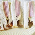 山ばあば's cooksnap of when they made ハムチーズのストライプサンドウィッチ.
