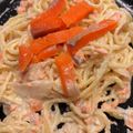 職人's cooksnap of when they made 生クリーム不要！旨サーモンクリームパスタ.