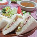 イベ長's cooksnap of when they made 定番！ハムとツナマヨのサンドイッチ.