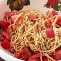 のらむーちょ's cooksnap of when they made ＊トマトとバジルの冷製カッペリーニ＊.
