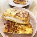 めきゃべつ's cooksnap of when they made 簡単絶品♪フレンチトースト／ハムチーズ.