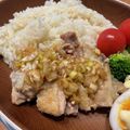 母ちゃん！'s cooksnap of when they made 炊飯器で簡単エスニック♡カオマンガイ.