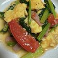 hoehoe♡'s cooksnap of when they made ☆簡単☆小松菜とトマトの中華たまご炒め.