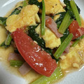 hoehoe♡'s cooksnap of when they made ☆簡単☆小松菜とトマトの中華たまご炒め.