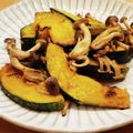 かなりんココりん's cooksnap of when they made かぼちゃとしめじのガーリックバター炒め.