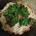 そーちゃんb's cooksnap of when they made モロヘイヤの梅おかか和え.