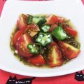カリーナ's cooksnap of when they made トマトとオクラのめかぶ和えをあなたと♡.