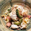 クック4PNDB7☆'s cooksnap of when they made 鮭のゴーヤチャンプルー.