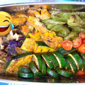 クックID9X55☆'s cooksnap of when they made めんつゆとＷおろしで簡単♪野菜の焼き浸し.