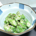natsukori's cooksnap of when they made レンジで簡単☆オクラのゴマ和え.