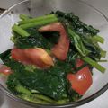 fu♪♪'s cooksnap of when they made モロヘイヤとトマトのねばねばサラダ.