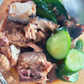 ｈａｌ：）w's cooksnap of when they made 簡単★さばの味噌煮缶ときゅうりの和えもの.
