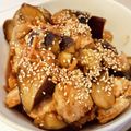天鈴♡'s cooksnap of when they made ナスと鶏肉の油淋鶏風.