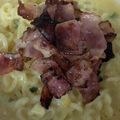 ひぃちゃんひー's cooksnap of when they made サッポロ一番★塩らーめんカルボナーラ.
