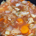 ママメイン！時々子供's cooksnap of when they made 生のトマトで！チキンと野菜のトマト煮込み.