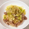 なーなちゃん's cooksnap of when they made ネギ塩豚パスタ.