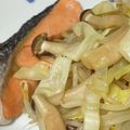 ayumit's cooksnap of when they made フライパンで簡単☆鮭ともやしの蒸し焼き.